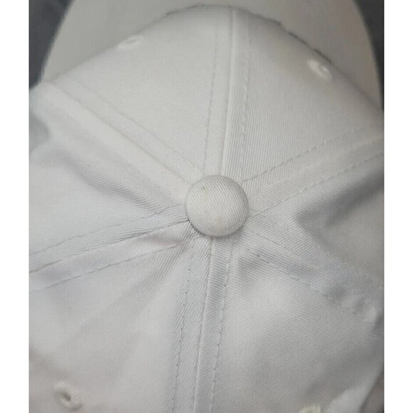 Vintage 90s Hard Rock Cafe Newport Beach Love all serve all Hat strap back white - Picture 7 of 12